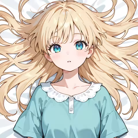 hair spread out
