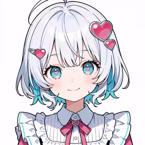 heart hair ornament