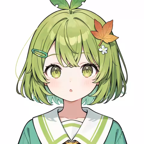 leaf hair ornament