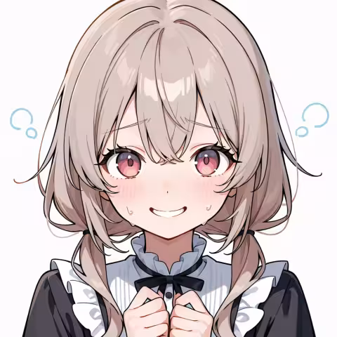 nervous smile