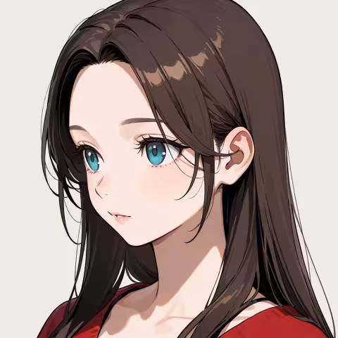 parted hair