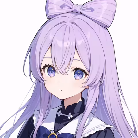 bow-shaped hair