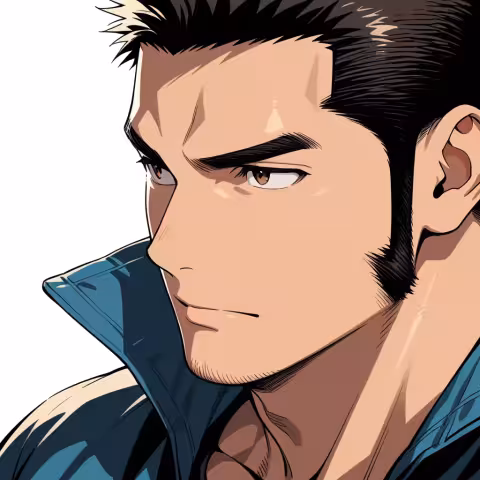 long sideburns