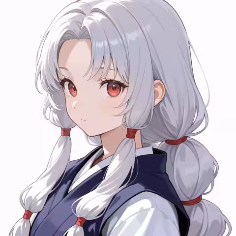 multi-tied hair