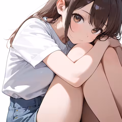 knees to chest